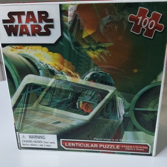 Star Wars XWing Fighter Luke Skywalker 100 Piece Lenticular Puzzle 2010 Sealed - Picture 5 of 5